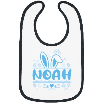 Discover Bunny Personalized Easter Egg Basket Name Kids Noah Bibs