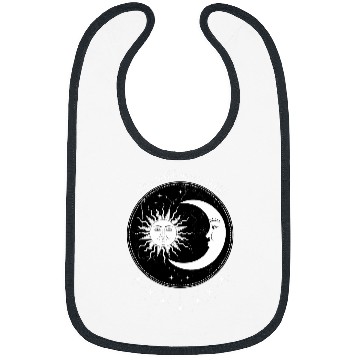 Discover Boho Sun and Moon Astrology Indie Vintage Bibs