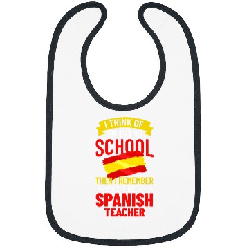 Discover Spanish Teacher Spain Flag Language Lesson Student 11 Bibs