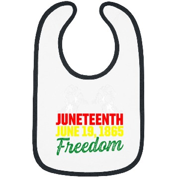 Discover Juneteenth Black African American Flag Pride 136 Bibs