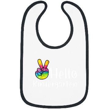 Discover Hello Kindergarten Teacher Student First Day School Tie Dye Bibs