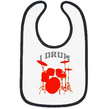 Discover Funny Drummer I Drum Drummers Bibs