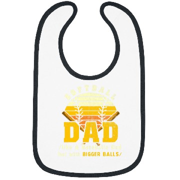 Discover Sport Baseball Softball Like a Baseball But With Bigger Balls Fathers Day 6 Bibs