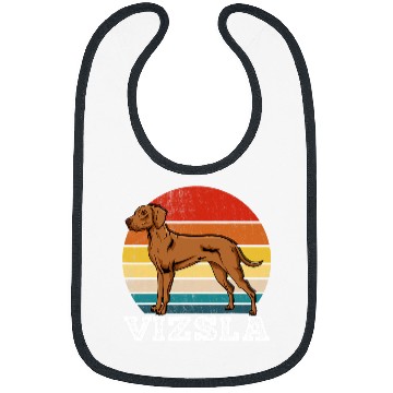 Discover Dog Vizsla Retro Bibs