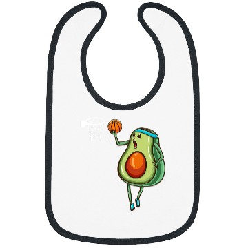 Discover Funny Basketball Funny Avocado Playing Bibs