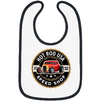 Discover Hot Rod USA vintages Custom Classic Car Automotive Nostalgia Bibs