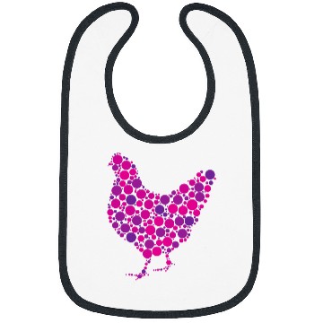 Discover Cute Color Dot chicken Lover chickens International Dot Day Bibs