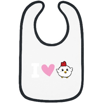 Discover Chickens Love I Love Chickens Bibs