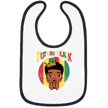 Discover Future Black History Maker Juneteenth Afro Black Boy Cute Bibs