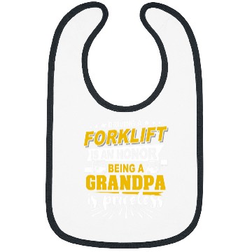 Discover Fork Lift Truck Forklift Operator Grandpa 1 Bibs