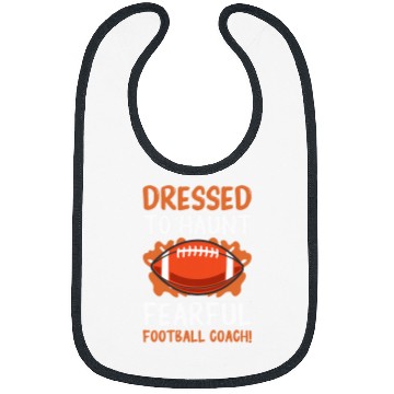 Discover Sport American Football Dressed To Haunt Fearful Football Coachs Halloween 2 2 Bibs