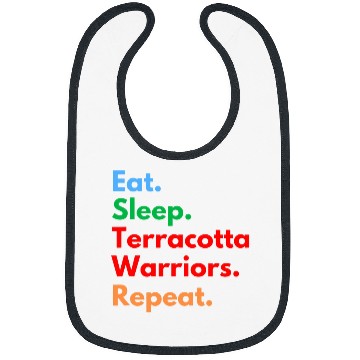 Discover Eat Sleep Terracotta Warriors Repeat for History Lovers Bibs