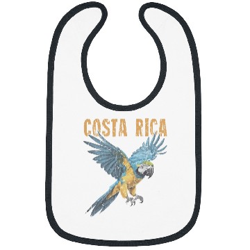 Discover Costa Rica Macaw Pura Vida  Animals Nature Pura Vida Bibs