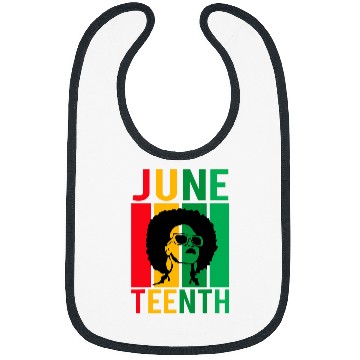 Discover Black Queen Proud African American History for Juneteenth Bibs