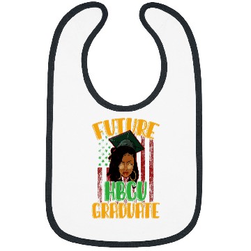 Discover Future HBCU Grad History Black College Girl Youth Melanin 4 Bibs