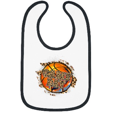 Discover Funny Basketball Game Day Leopard Basketball Funny Mothers Day Women Gifts 2 Bibs