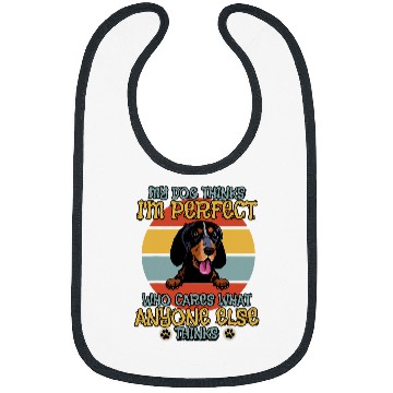 Discover Coonhound Pet Bluetick Coonhound My Dog Thinks Im Perfect Bibs