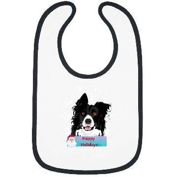 Discover Border Collie Pet Happy Holidays Herding Bibs