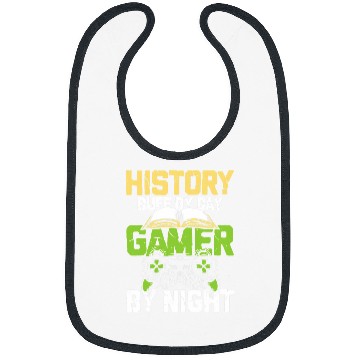 Discover History Buff By Day Gamer By Night Bibs
