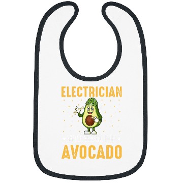 Discover Electrician Will Work for Avocado Cool Avocado Lover Lineman Bibs