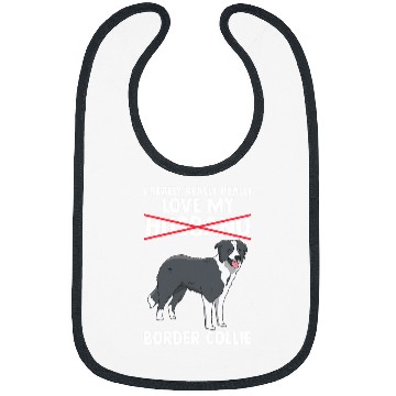 Discover Border Collie Pet I love my husband Bibs