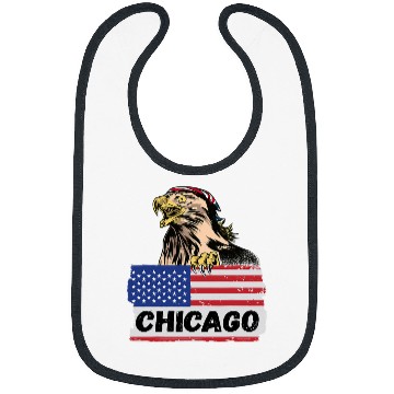 Discover American Eagle claws US Flag Biker und Trucker Chicago Bibs
