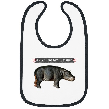 Discover Hippo Only Shoot With Camera Photograph Animals Bibs