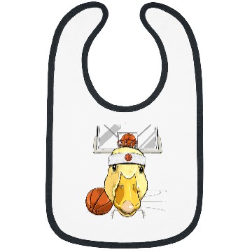 Discover Funny Basketball Duck Gift Basketball Lover Duck Basketball Duck Lovers Basketball Player 409 Bibs