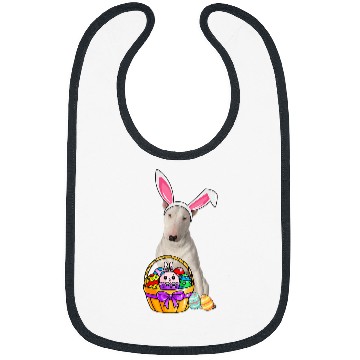Discover Bull Terrier Pet Easter Egg Funny Bull Terrier Easter Bibs