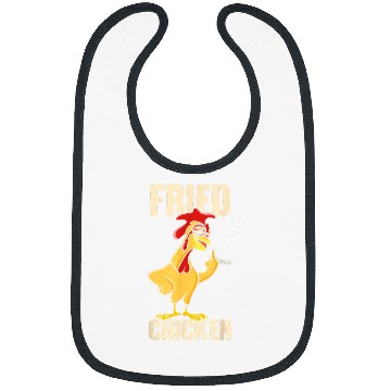 Discover Funny Drummer Fried Chicken Drumstick Nuggets Wings Breadcrumbs Bibs
