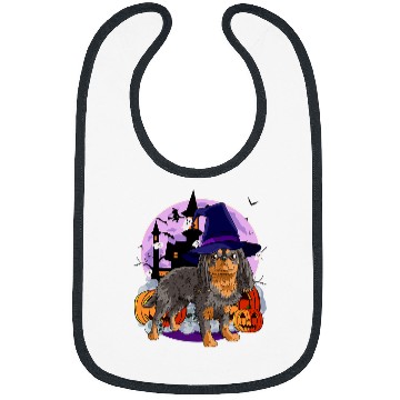 Discover Cavalier King Charles Spaniel Pet Cute King Charles Spaniel Halloween Witch Pumpkin Bibs