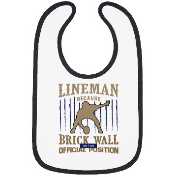 Discover Lineman Brick Wall Position American College Football Bibs
