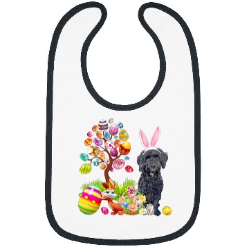 Discover Cockapoo Pet Black Cockapoo Easter Egg Tree Dogs Bunny Easters Day Bibs