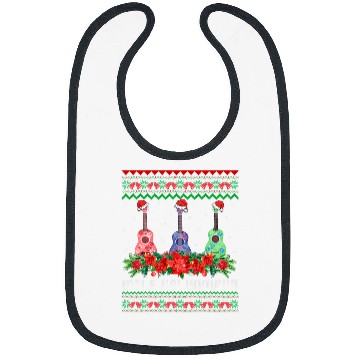 Discover Funny Guitar Mele Kalikimaka Ukulele Guitar Christmas Hawaii Beach Guitarist Bibs