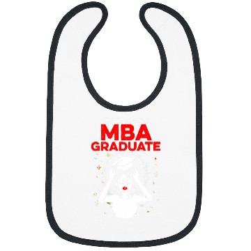 Discover MBA Student Skilled Business Degree Graduation Bibs
