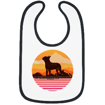 Discover Boston Terrier Pet With Sun Mountain Vintage Retro Bibs