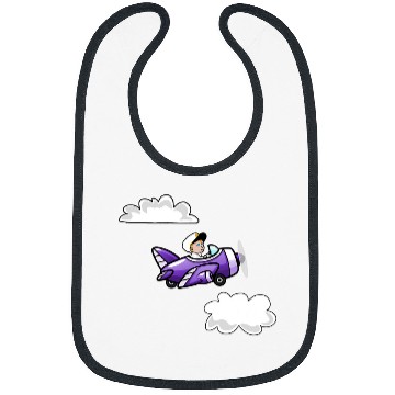 Discover Funny Violin Violet the Baby Pilot Bibs