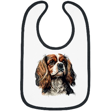 Discover Cavalier Pet Funny Cavalier King Charles Spaniel Cute 4 Bibs