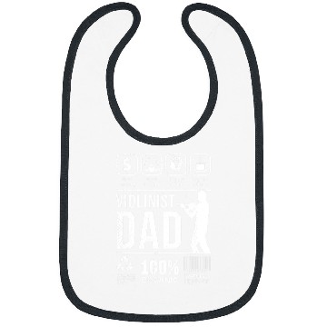 Discover Funny Violin Multi Tasking DAD graphic theme Bibs