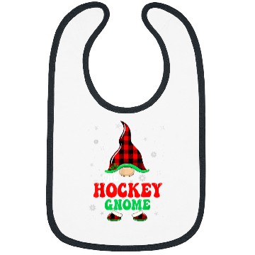 Discover Sport Hockey Matching Family buffalo plaids The Hockey Gnome Christmas Bibs