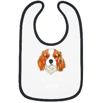 Discover Cavalier King Charles Spaniel Pet Mom Funny Bibs