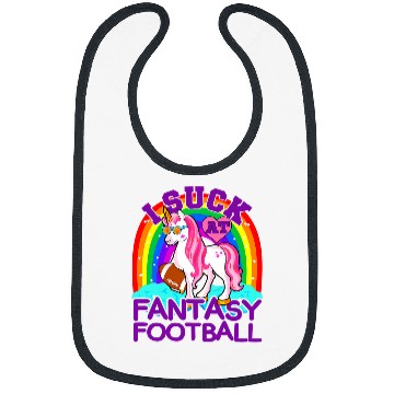 Discover Sport American Football I Suck At Fantasy Football Unicorns Fantasy Football Bibs