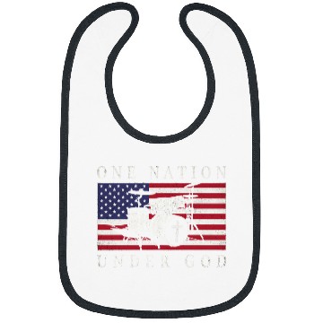 Discover Funny Drummer Lover One Nation Under God Drummer Drumming Bibs