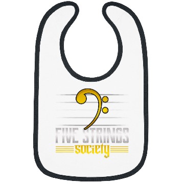 Discover Funny Guitar Music Lover Five Strings Society 22 Bibs