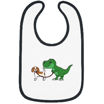 Discover Cavalier Pet Dinosaur Dino TRex Cavalier King Charles Spaniel Bibs