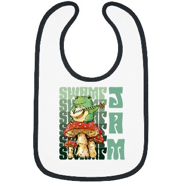 Discover Funny Banjo Frog Swamp Jam Frog Toad Bibs
