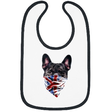 Discover French Bulldog Pet T French Bull Dog Wearing Union Jack Bandana British Bibs
