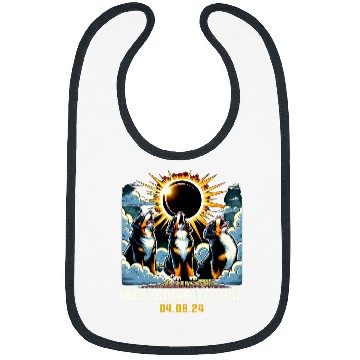 Discover Bernese Mountain Pet Howling At Solar Eclipse Bibs
