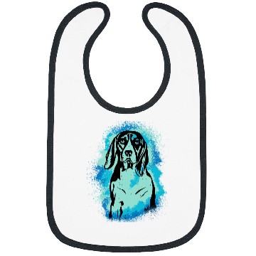 Discover Beagle Pet Paint Blue Design Dog Mom Dad Bibs
