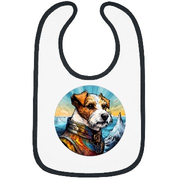 Discover Jack Russell Pet Viking Funny Dog Medieval 3 Bibs